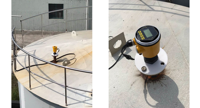 雷達(dá)液位計(jì)現(xiàn)場(chǎng)安裝圖