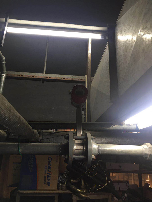 渦街流量計現場安裝圖